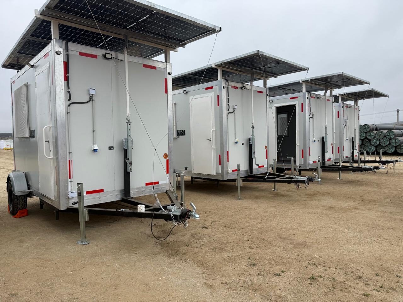 Oficina móvil solar para faena minera